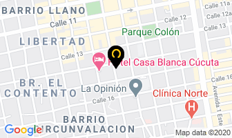 Mapa de Gamacol Impresores en Cúcuta