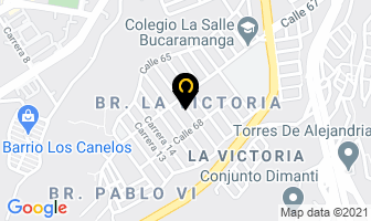 Mapa de G&p Casanova Construcciones en Bucaramanga