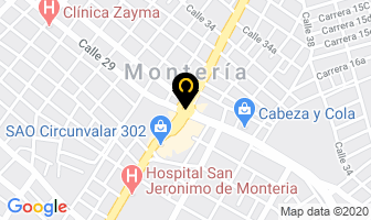 Mapa de Gano Excel Monteria en Montería