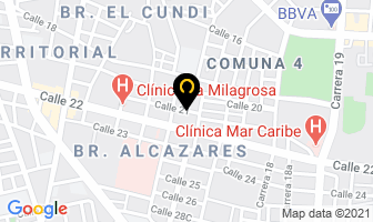 Mapa de García Clara Inés en Santa Marta