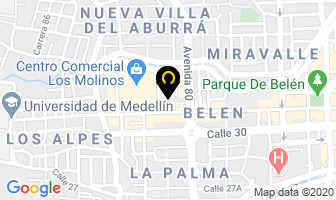 Mapa de Gas Belén en Medellín