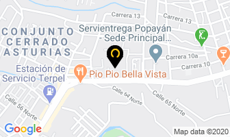 Mapa de Gas Company en Popayán