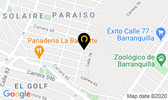 Mapa de Gas Express Vehicular S.a. en Barranquilla