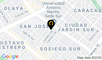 Mapa de Gelatinas Ricagel en Bogotá D.C