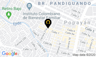 Mapa de Gelato Heladería en Popayán