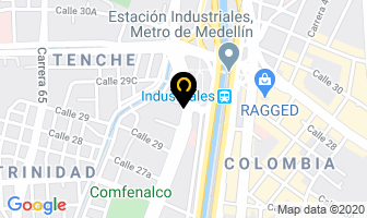 Mapa de Generaciones Plasticas Gplast Ltda en Medellín