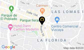 Mapa de Geo Hostel en Medellín