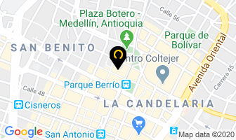 Mapa de Geonet Comunicaciones en Medellín