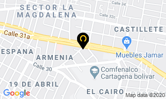 Mapa de Gestora Pasiminio en Cartagena