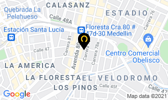 Mapa de Gidea Sistemas Contables en Medellín