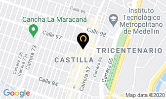 Mapa de Gimnacio Cambio en Medellín