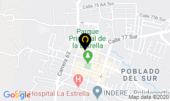 Mapa de Gimnasio Body Form en La Estrella