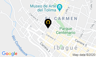 Mapa de Gimnasio body master en Ibagué