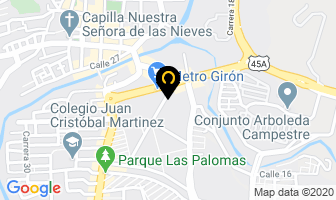 Mapa de Gimnasio Body Shape en Girón