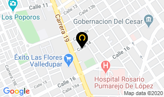 Mapa de Gimnasio Británico Bilingüe en Valledupar