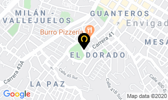 Mapa de Gimnasio Cuerpos en Envigado