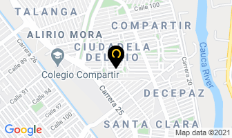 Mapa de Gimnasio Gym Life en Cali