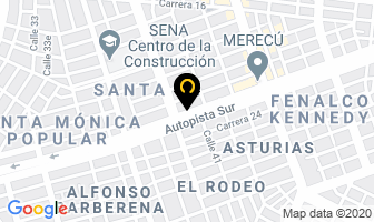 Mapa de Gimnasio Hard Body Gim en Cali