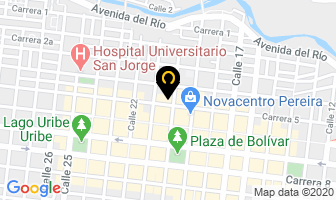 Mapa de Gimnasio Living Well en Pereira