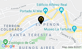Mapa de Gimnasio Spinning Gold en Cali