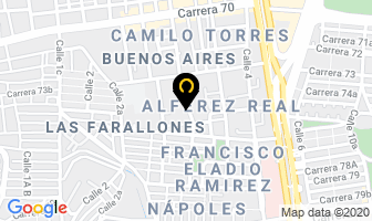 Mapa de Gimnasio Trainer La Bocana en Cali