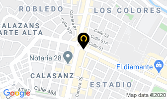 Mapa de Gimnasio Triunfos en Medellín