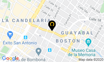 Mapa de Gimnasio Universal en Medellín