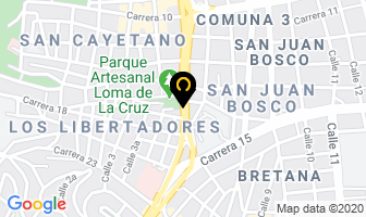Mapa de Gimnasio Universal Bodybuilding en Cali