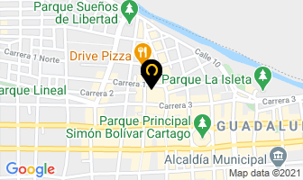 Mapa de Giraldo V. Bernardo en Cartago