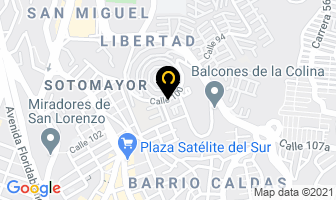 Mapa de Girasol en Bucaramanga