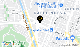 Mapa de Giros Pizzas en Medellín