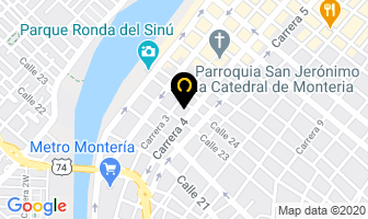 Mapa de Gl Computadores & Fullpapeles S.a. en Montería