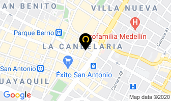 Mapa de Glassbert en Medellín