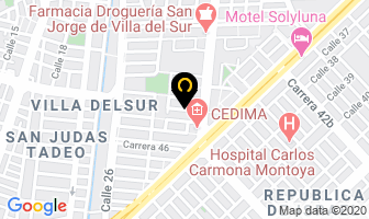Mapa de Global Page Marketing Digital en Cali