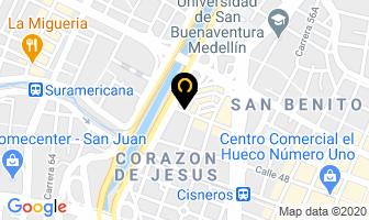 Mapa de Global Partes en Medellín