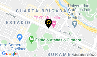 Mapa de Globo Representaciones en Medellín