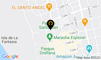 Mapa de Gobernación Del Amazonas en Leticia