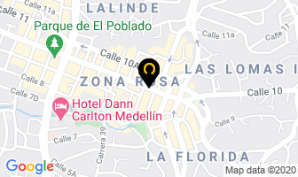 Mapa de Golfo representaciones turísticas en Medellín