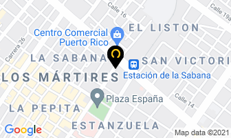 Mapa de Gomarc Ltda. en Bogotá D.C