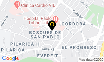 Mapa de Gómez Roldán Carlos Ignacio en Medellín