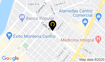 Mapa de González Refrigerautos en Montería