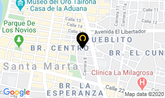 Mapa de Gráficas Gutenberg Ltda. en Santa Marta
