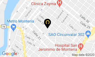 Mapa de Gráficas Luver en Montería