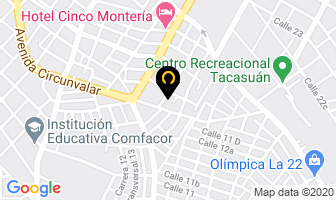 Mapa de Gráficas Montero en Montería
