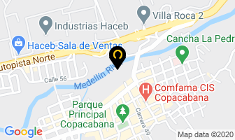 Mapa de Gran Pisos Ltda en Medellín