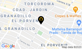 Mapa de Gran Pollo La 46 en Barranquilla