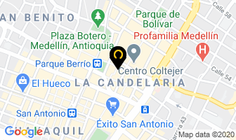 Mapa de Granero Central De Abarrotes en Medellín