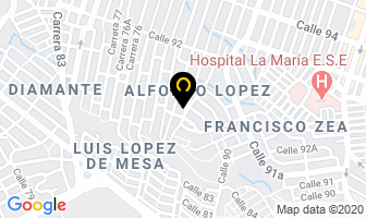 Mapa de Granero Gilberto López en Medellín