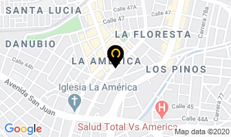 Mapa de Granero La Floresta en Medellín