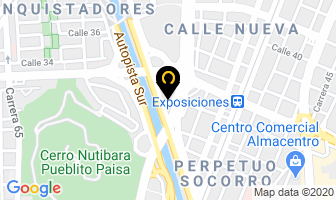 Mapa de Granero Lipoc en Medellín